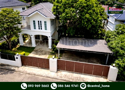 บ้านเดี่ยว งามวงศ์วาน 35 : บ้านเดี่ยว แกรนด์โฮม พหลโยธิน 48 พร้อมเรือนรับรอง สภาพดี หลังมุม