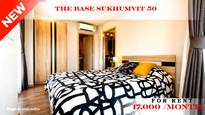 Condos for rent : 🚆✨ Prime Condo Location For Rent 📌 The Base Sukhumvit 50 Condominium (Line: @rent2022) | Near BTS On Nut  ✨ Ready to move in! ✨ 📌 Ref Code: A00764