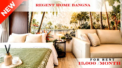 Condos for rent BITEC Bang Na : 🔥🌹 Best Value For Rent 📍 Regent Home Bangna Condominium (Line: @rent2022) | Bangna Area  ✨ Ready to move in! Great value! ✨ 📌 Ref Code: A11211