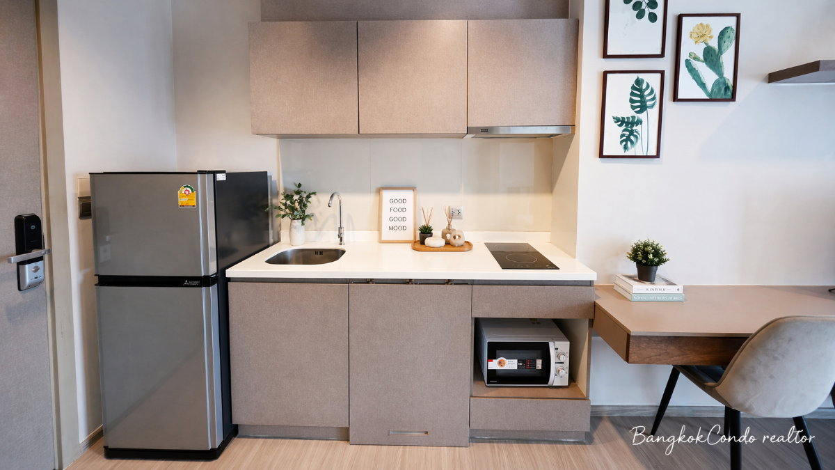 รูป 🍀🍀 Cozy room🍀ให้เช่า📌 ไลฟ์ อโศก-พระราม9 (Line:@rent2022)MRT พระราม9✨พร้อมเข้าอยู่🔖A11209 - รูปที่ 6/9