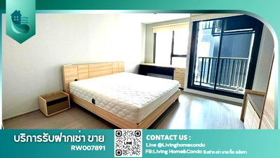 Condos for rent : 🔥 Condo for Rent 🔥 Life Ladprao. Beautiful studio room, larger than usual. Never rented out before. Next to BTS Ha Yaek Lat Phrao.-RW007891
