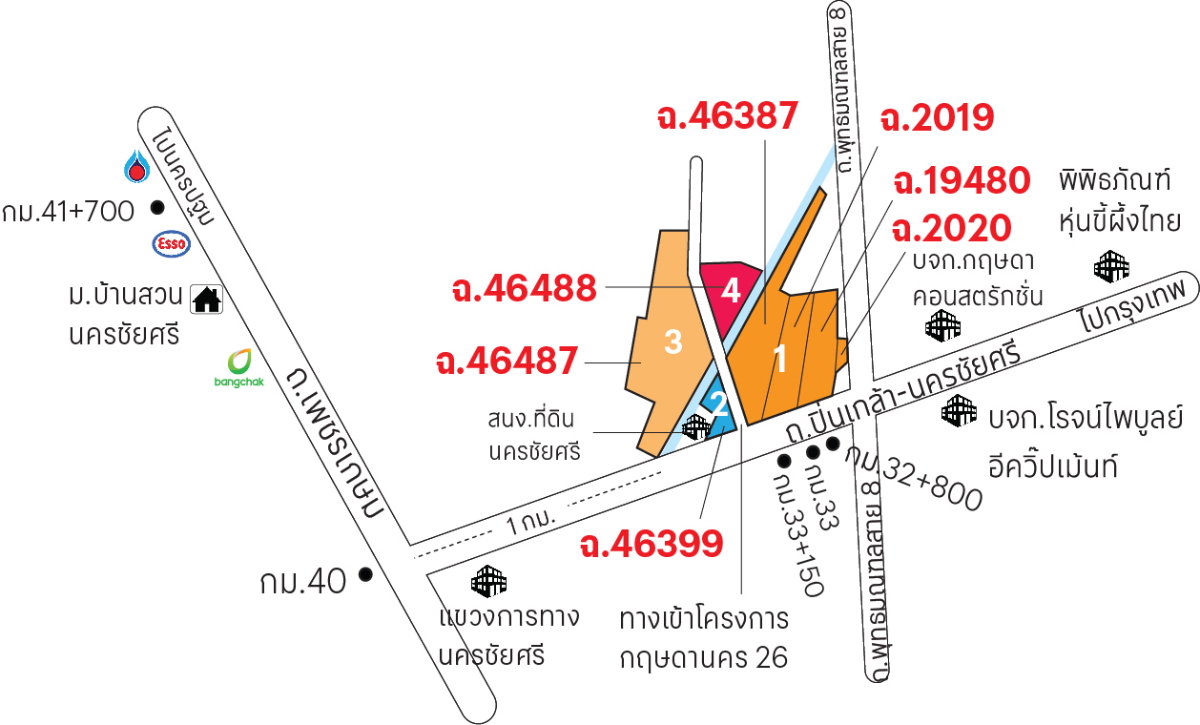 รูป ขายที่ดินเปล่า ใกล้แยกต่างระดับนครชัยศรี - รูปที่ 4/5