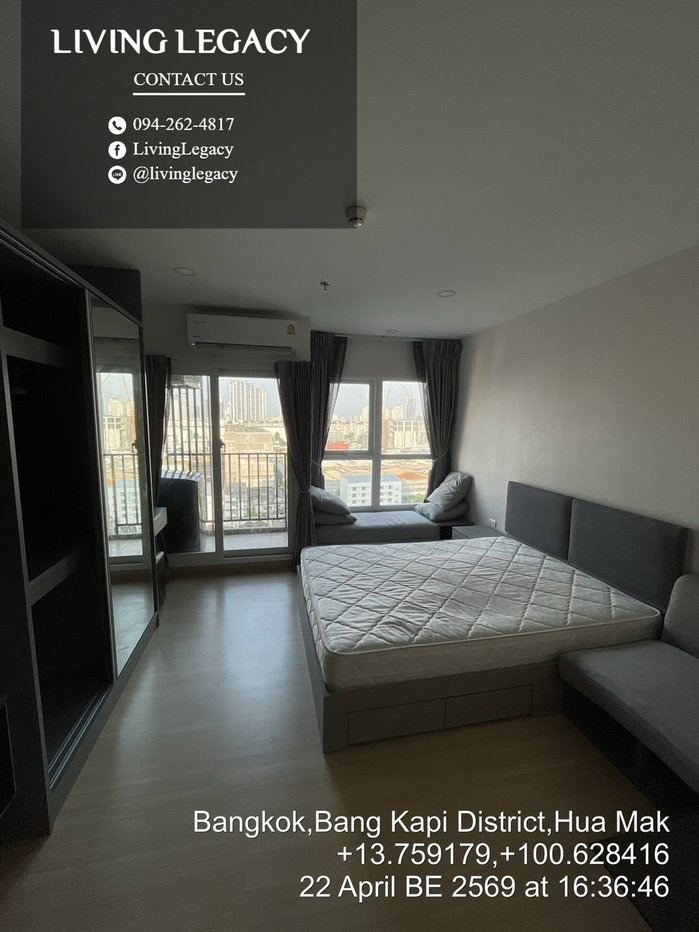 รูป TDZNKU ให้เช่าคอนโด Supalai Veranda Ramkhamhaeng 28 ตร.ม. ชั้น 11 ตึก A line id : @livinglegacy - รูปที่ 2/10