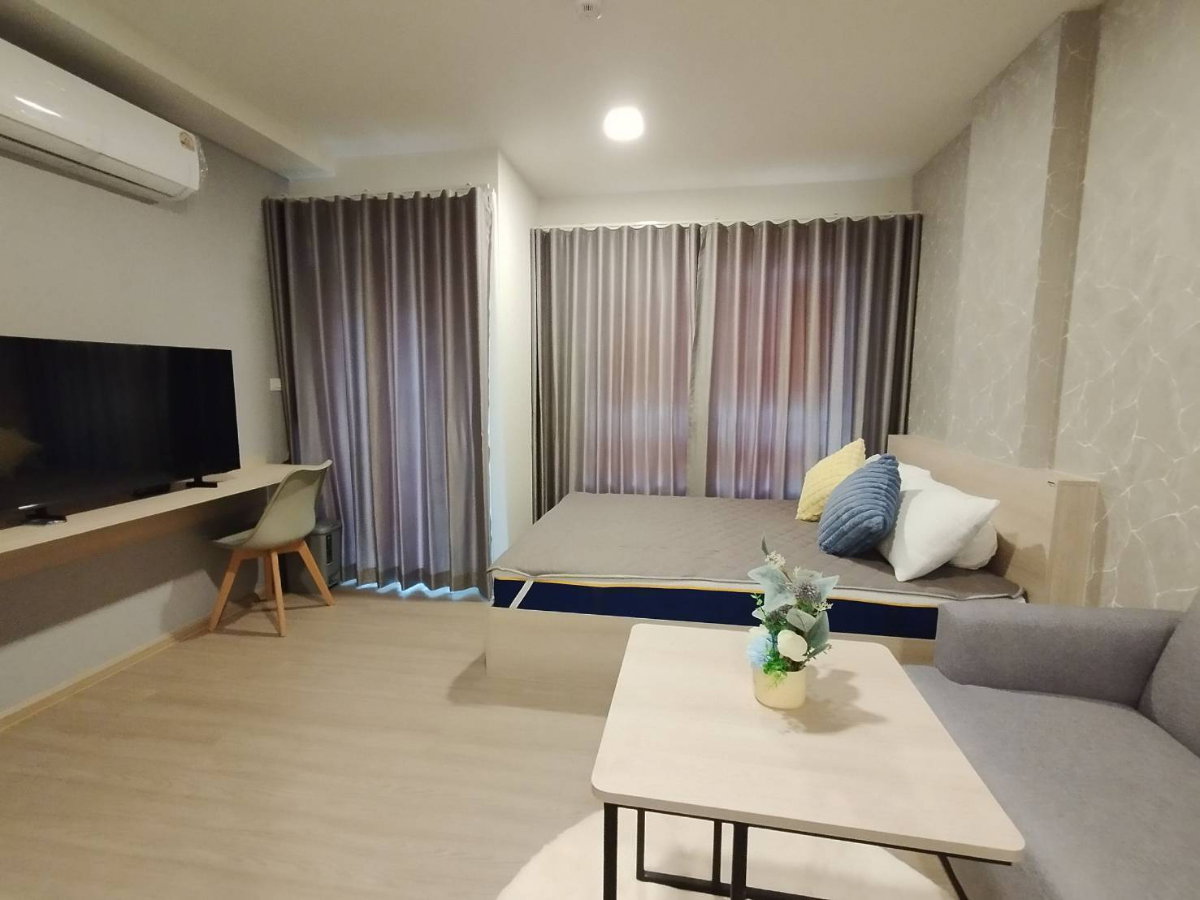 รูป K1925 ให้เช่าคอนโดใหม่ ดีคอนโด แคมปัส ขอนแก่น (D condo campus)  •ตึก C ชั้น 8 ขนาด 24 ตรม.  #ทิศตะวันออก #วิวเห็นสระว่ายน้ำ - รูปที่ 5/11