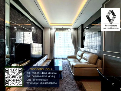 คอนโดให้เช่า : สวยสุดในโครงการ !!! ให้เช่า Supalai Wellington I , MRTศูนย์วัฒนธรรม, ใกล้ห้วยขวาง ขนาด 1 ห้องนอน 1 ห้องน้ำ ห้องกว้างแต่งสวย พร้อมเข้าอยู่