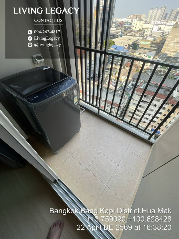 รูป TDZNKU ให้เช่าคอนโด Supalai Veranda Ramkhamhaeng 28 ตร.ม. ชั้น 11 ตึก A line id : @livinglegacy - รูปที่ 7/10
