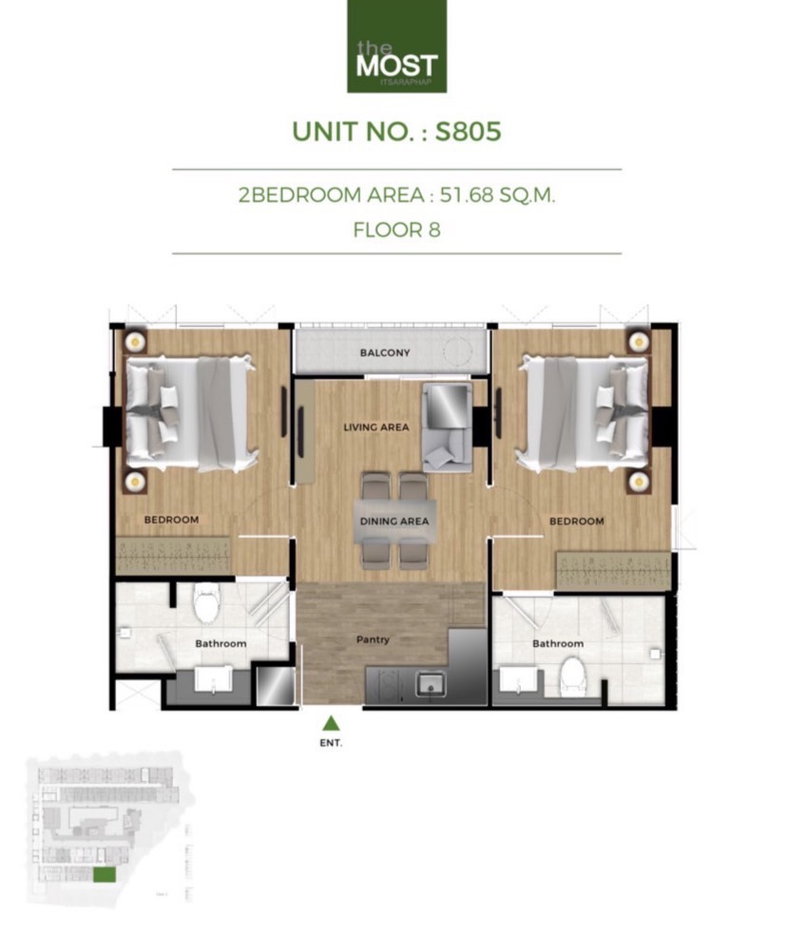รูป ใหม่มือ 1 !! ครับผม ห้องว่างครับ**ชั้น 8 บนสุด วิวสวย แบบ 2 Bed จอดรถได้ 2 คัน * ให้เช่า The Most อิสรภาพ ใกล้ศิริราชที่สุด ตะวันออกแดดเช้าSN517.188 - รูปที่ 10/35