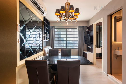 🔺 ให้เช่าคอนโด ริทึ่ม อโศก 2 อาคาร 1 ชั้น 15 2 ห้องนอน ขนาด 42 ตรม ใกล้ ฟอร์จูน ทาวน์