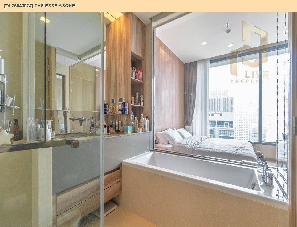 รูป DL26040974 ให้เช่าคอนโด ดิ เอส อโศก (The ESSE Asoke) ใกล้ BTS อโศก พร้อมเข้าอยู่ โทรด่วน 0800343450 LineID @655ebbvc - รูปที่ 5/6