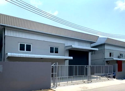 เช่าโรงงาน นิคมอุตสาหกรรมแพรกษา : HR3417ให้เช่าโกดัง/โรงงาน 450 ตร.ม. ซอยสุขพูนผล-แพรกษา สมุทรปราการ ขอใบ รง.4 ได้ ทำเลอุตสาหกรรมและโลจิสติกส์ เหมาะสำหรับโรงงานขนาดเล็ก 