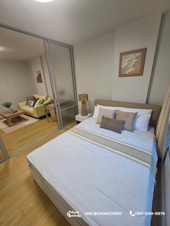รูป DCondo ดีคอนโด ชั้น1 ตึกA  ------------วิวสวน + ห้องตกแต่งสวย------------Tel 097-049-5874 (Line: @choncondo มี@ด้วย) - รูปที่ 7/15