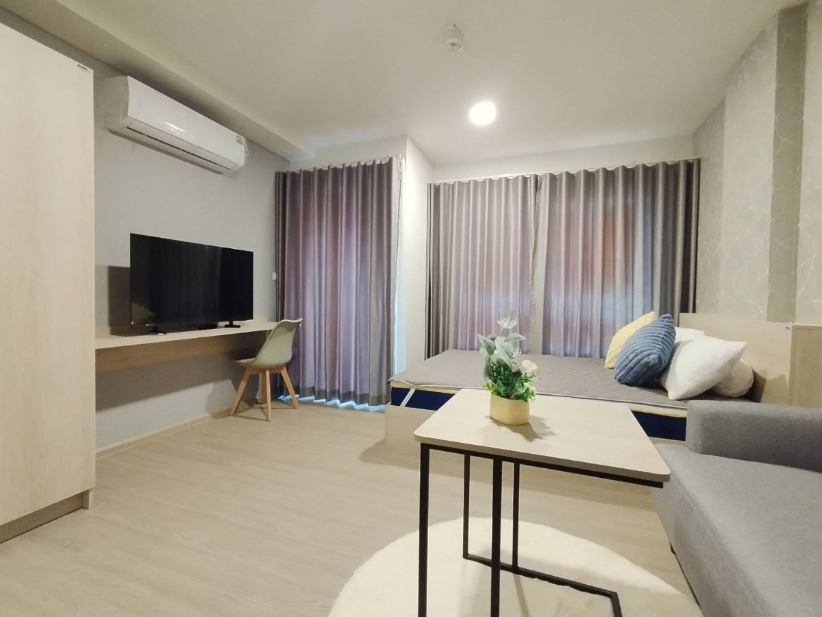 รูป K1925 ให้เช่าคอนโดใหม่ ดีคอนโด แคมปัส ขอนแก่น (D condo campus)  •ตึก C ชั้น 8 ขนาด 24 ตรม.  #ทิศตะวันออก #วิวเห็นสระว่ายน้ำ - รูปที่ 7/11