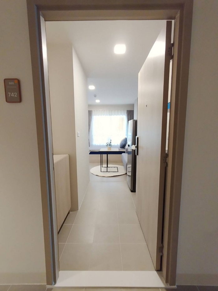 รูป K1925 ให้เช่าคอนโดใหม่ ดีคอนโด แคมปัส ขอนแก่น (D condo campus)  •ตึก C ชั้น 8 ขนาด 24 ตรม.  #ทิศตะวันออก #วิวเห็นสระว่ายน้ำ - รูปที่ 9/11