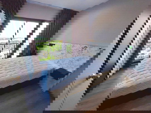 🎉🌃 ห้อง 30 ตรม. เฟอร์นิเจอร์ครบ เครื่องใช้ไฟฟ้าครบ ให้เช่าคอนโด เดอะโพลิแทน อควา ใกล้สนามบินน้ำ ตลาดต้นสัก 