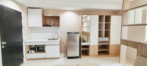 Condo for sale The Log 3 Sukhumvit 101/1 Price 1.2 MB.Size 28 Sq.m. 1 Bedroom Floor 6 Building A Pool View
