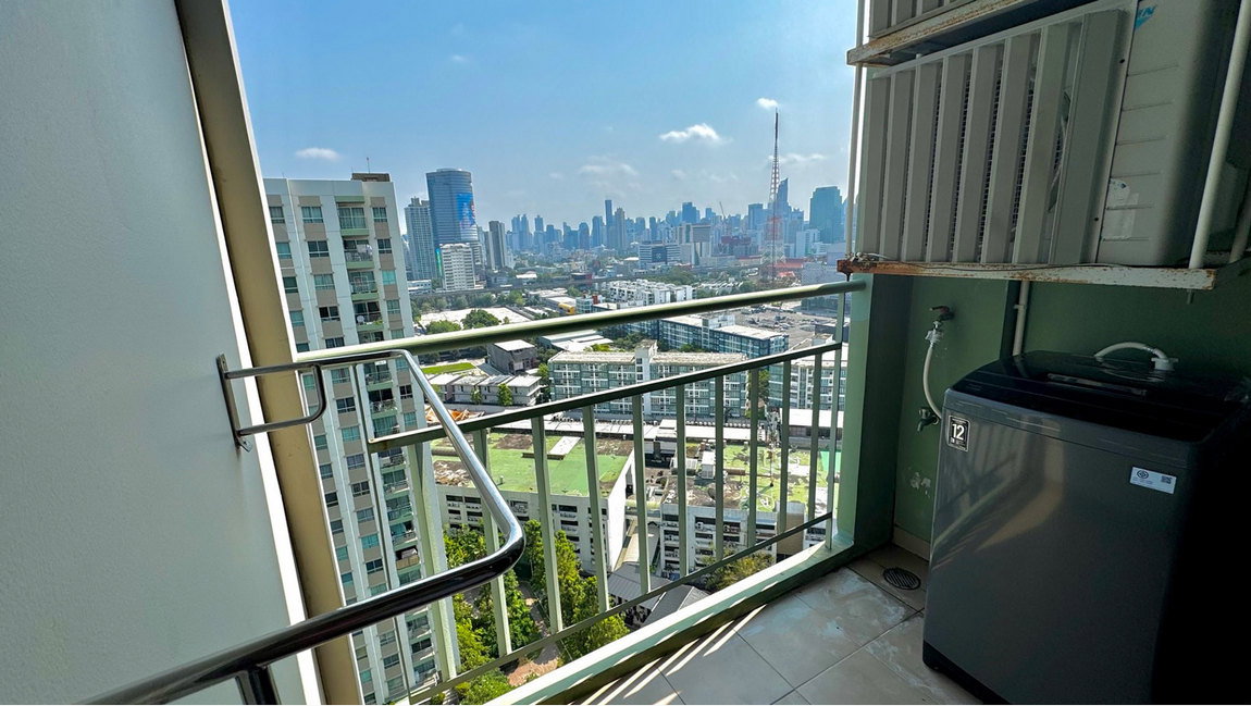 รูป Call : 081-793-6116 ให้เช่า คอนโด ลุมพินี พาร์ค พระราม 9-รัชดา ใกล้ MRT พระราม 9 ห้อง 30.08 ตารางเมตร 1 ห้องนอน ชั้น23 วิวสระ ตึกA ตกแต่งครบ - รูปที่ 6/12