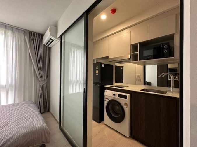 code : H317 ว่างแล้ว!! คอนโดให้เช่า นิว ครอส คูคต สเตชัน (Nue Cross Khu Khot Station) | วิวสวน ครัวติดอากาศ ติด BTS คูคต พร้อมเข้าอยู่ 1/5/69 นี้