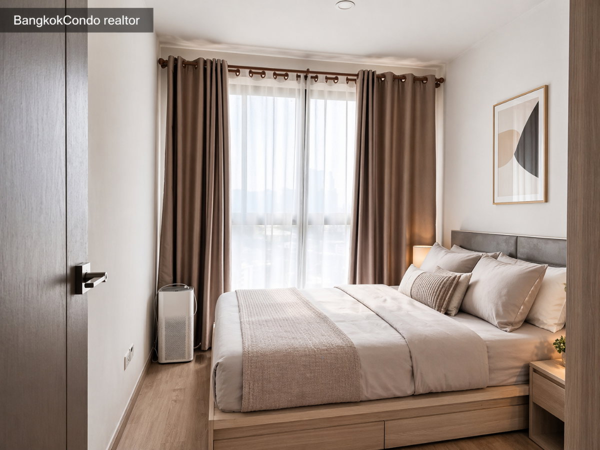 รูป 🍀🍀 Cozy room🍀🍀ให้เช่า📌 ไอดีโอ โอทู บางนา  (Line:@rent2022)BTS บางนา✨พร้อมเข้าอยู่🔖A11215 - รูปที่ 9/13