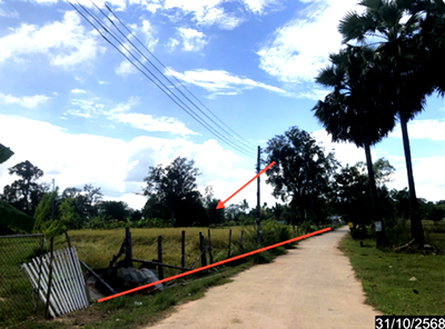 ที่ดิน ราษีไศล ศรีสะเกษ : ที่ดินว่างเปล่า 391 ตร.วา ราษีไศล ศรีสะเกษ 528,000