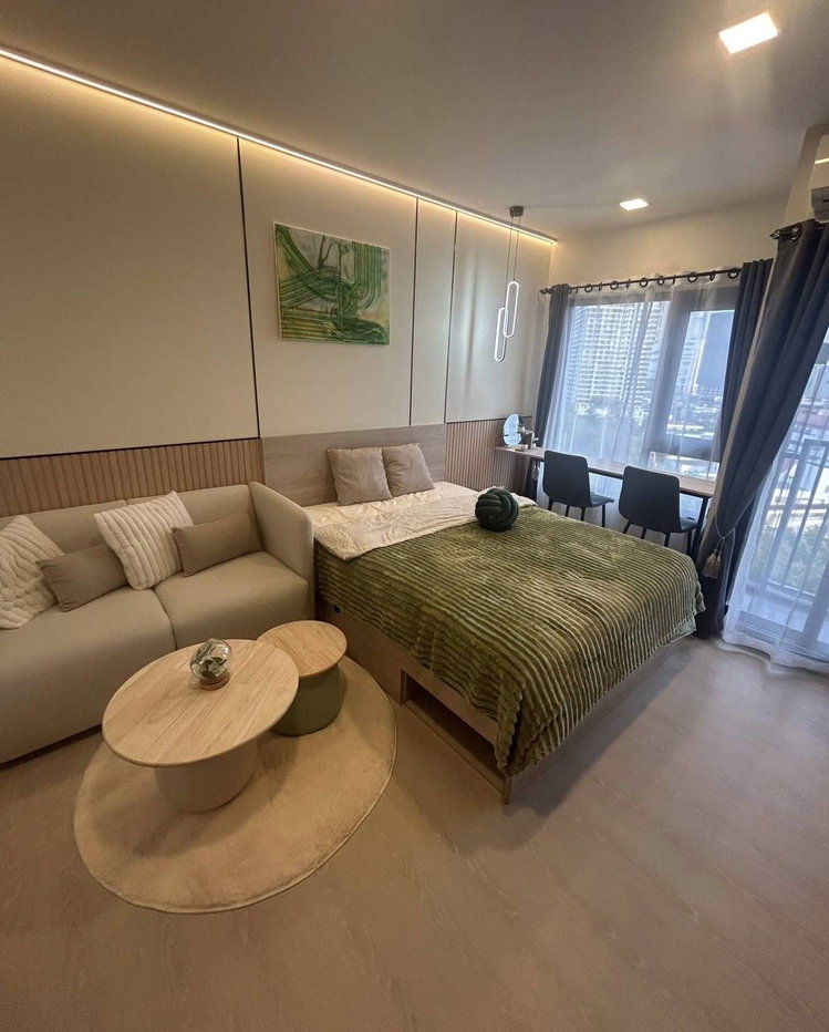รูป ให้เช่า 📍 FLO by Sansiri 📍 เฟอร์นิเจอร์ และ เครื่องใช้ไฟฟ้าครบ ใกล้ BTS คลองสาน - รูปที่ 2/9