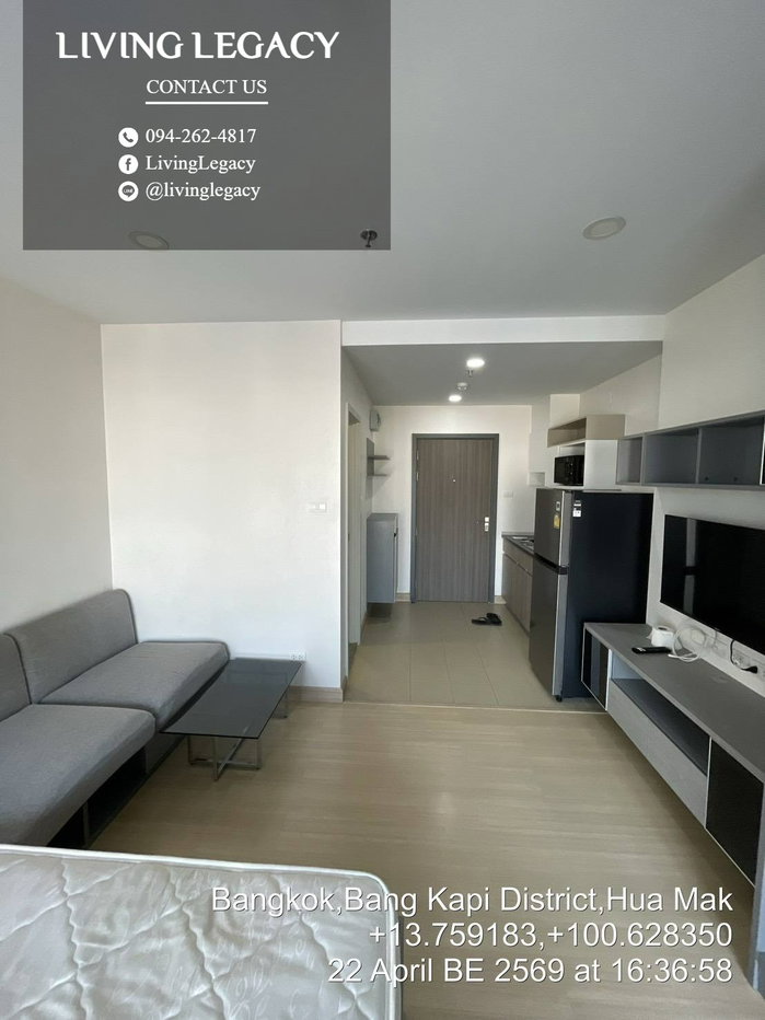 รูป TDZNKU ให้เช่าคอนโด Supalai Veranda Ramkhamhaeng 28 ตร.ม. ชั้น 11 ตึก A line id : @livinglegacy - รูปที่ 4/10