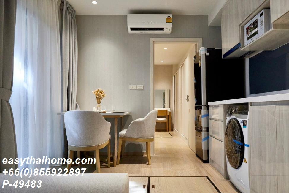 รูป P-49483 ✨คอนโดหรู ใจกลางทองหล่อ!✨ 1 นอน Runesu Thonglor 5 วิวสวน เฟอร์ฯ ครบครัน ใกล้ BTS ทองหล่อ 35,000 บาท | Line Id: @easythaihome | 085-592-2897 - รูปที่ 7/15