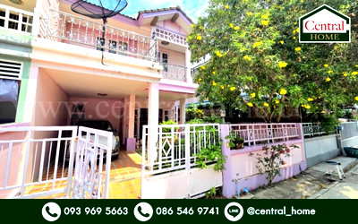 บ้านแฝด ตลาดเซฟวัน โก : บ้านแฝด ซิลค์ วิลเลจ พหลโยธิน 54 หลังริม ติดถนน บ้านสวย ราคาถูก