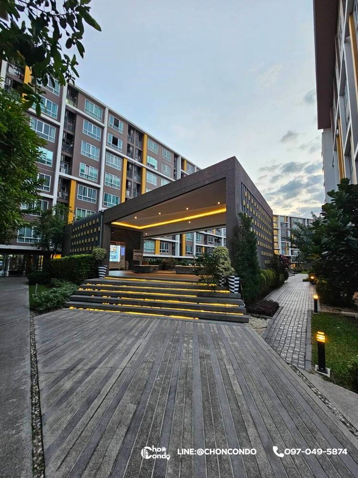 รูป DCondo ดีคอนโด ชั้น1 ตึกA  ------------วิวสวน + ห้องตกแต่งสวย------------Tel 097-049-5874 (Line: @choncondo มี@ด้วย) - รูปที่ 14/15