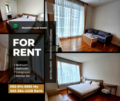 Condos for rent : 39 by sansiri, large room in the heart of the city, size 60 sq m., ready to move in. (The room also has a bathtub.)