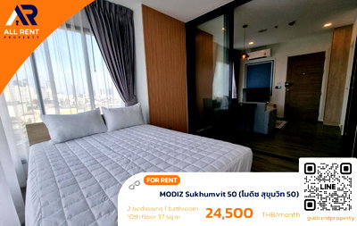 คอนโดให้เช่า : 🔥 2 ห้องนอน ราคาแค่ 24.5K MODIZ Sukhumvit