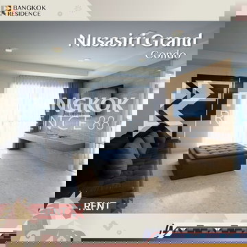 Rent Condo 💎 Nusasiri Grand Condo, 3BR 167 sqm 85K, Spacious Living ✨ Next to BTS Ekkamai  