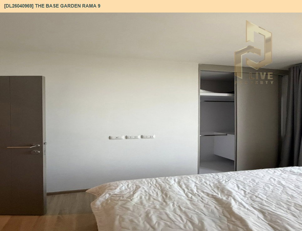 รูป DL26040969 ให้เช่าคอนโด เดอะ เบส การ์เดน พระราม 9 (The Base Garden Rama 9 ) ใกล้ สายสีส้ม พร้อมเข้าอยู่ โทรด่วน 0653619502 LineID @897iyzll - รูปที่ 5/6
