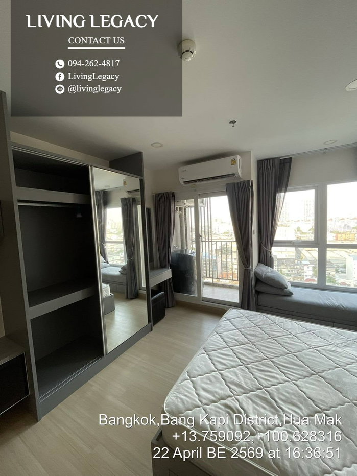 รูป TDZNKU ให้เช่าคอนโด Supalai Veranda Ramkhamhaeng 28 ตร.ม. ชั้น 11 ตึก A line id : @livinglegacy - รูปที่ 3/10