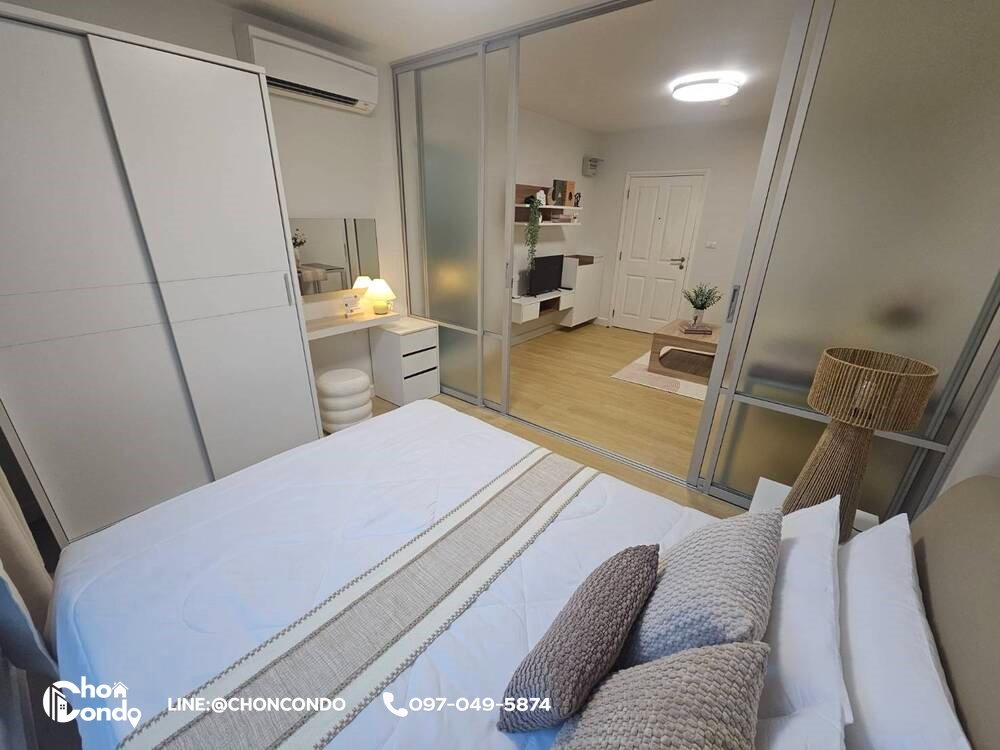 รูป DCondo ดีคอนโด ชั้น1 ตึกA  ------------วิวสวน + ห้องตกแต่งสวย------------Tel 097-049-5874 (Line: @choncondo มี@ด้วย) - รูปที่ 8/15
