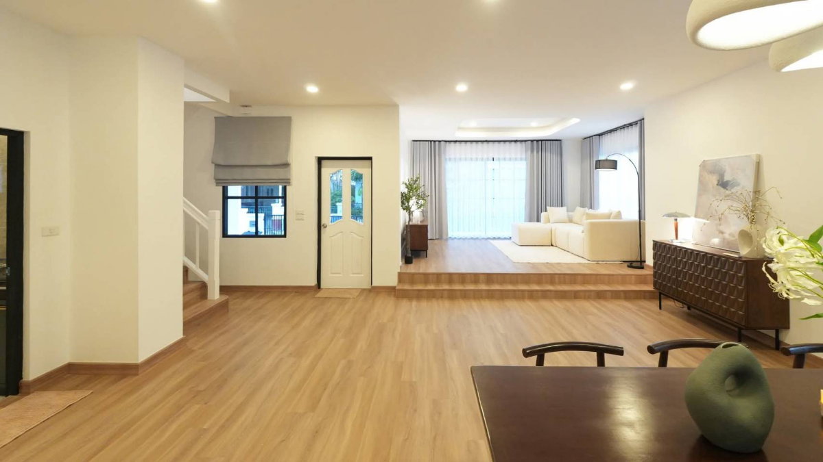 รูป บ้านเดี่ยวหลังใหญ่ หมู่บ้านมัณฑนา รังสิตคลอง 2 ต.ประชาธิปัตย์ อ.ธัญบุรี ปทุมธานี ถนนรังสิต-นครนายก หลังมุมต้นโครงการ แต่งสวย - รูปที่ 24/55