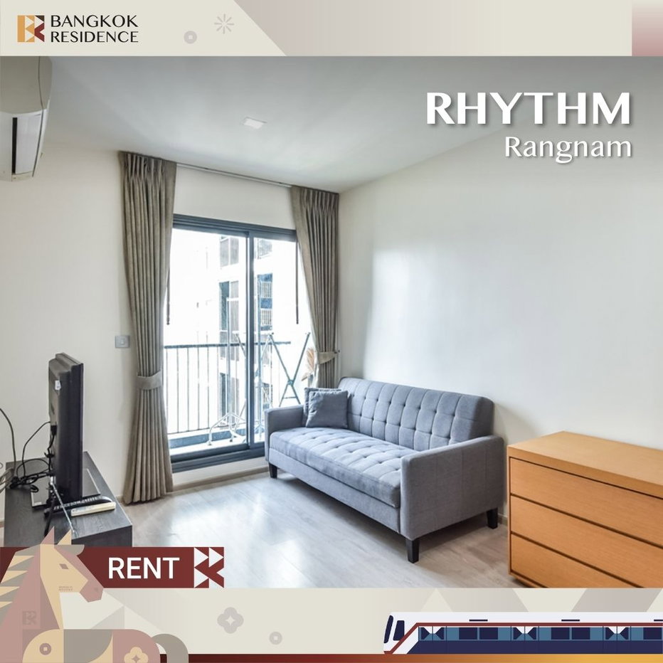 รูป  เช่าคอนโด ⚡ RHYTHM Rangnam 2นอน 58.46ตร.ม. 32k 💎 ห้องสวย แต่งครบ ใกล้ BTS อนุสาวรีย์  - รูปที่ 1/7