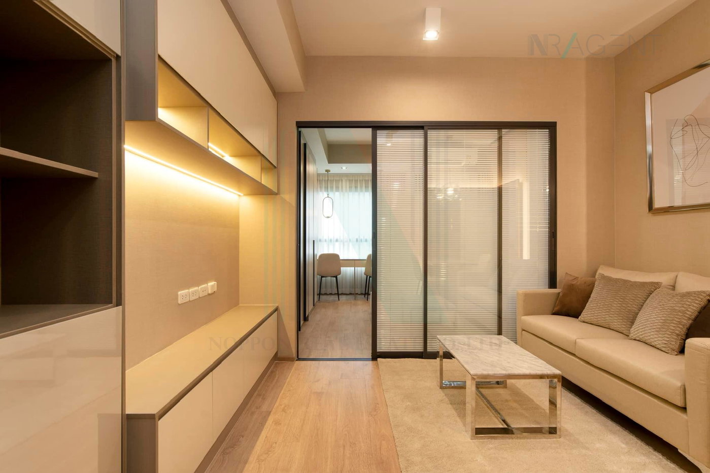 รูป 🔺 ให้เช่าคอนโด ไอดีโอ พระราม 9 - อโศก อาคาร 1 ชั้น 11 1 ห้องนอน ขนาด 33 ตรม ใกล้ MRT พระราม 9 - รูปที่ 2/8