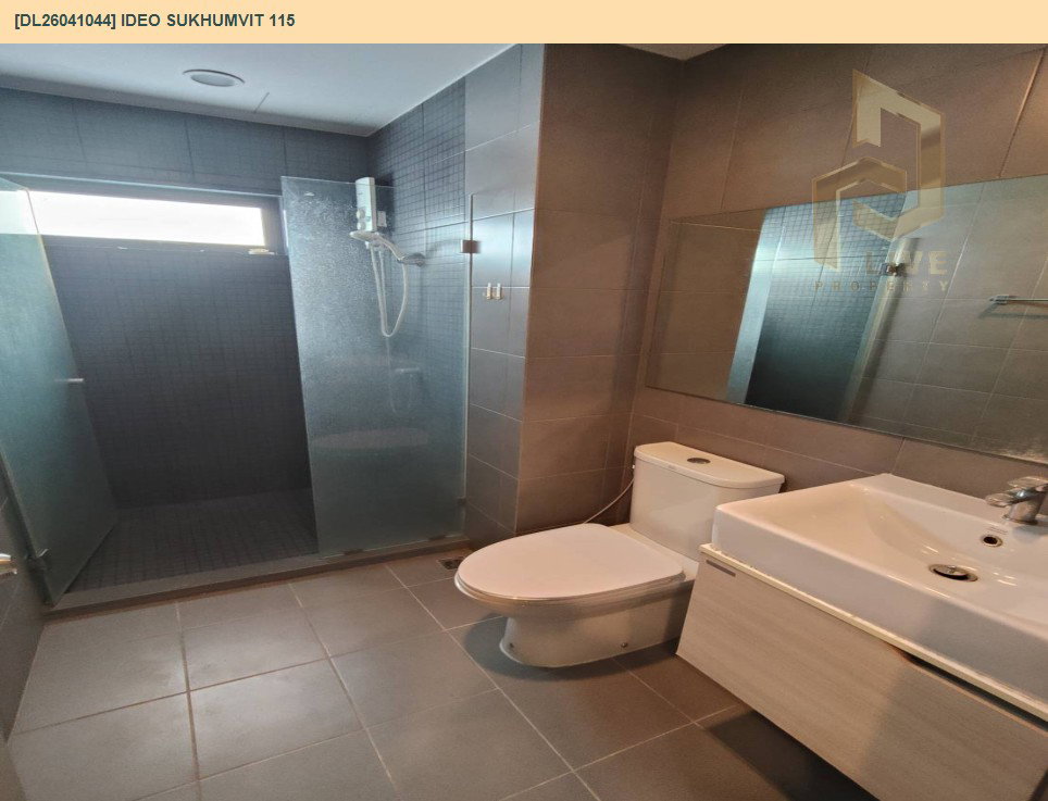 รูป DL26041044 ให้เช่าคอนโด ไอดีโอ สุขุมวิท 115 (IDEO Sukhumvit 115 ) ใกล้ BTS ปู่เจ้า พร้อมเข้าอยู่ โทรด่วน 0638692663 LineID @655ebbvc - รูปที่ 6/9