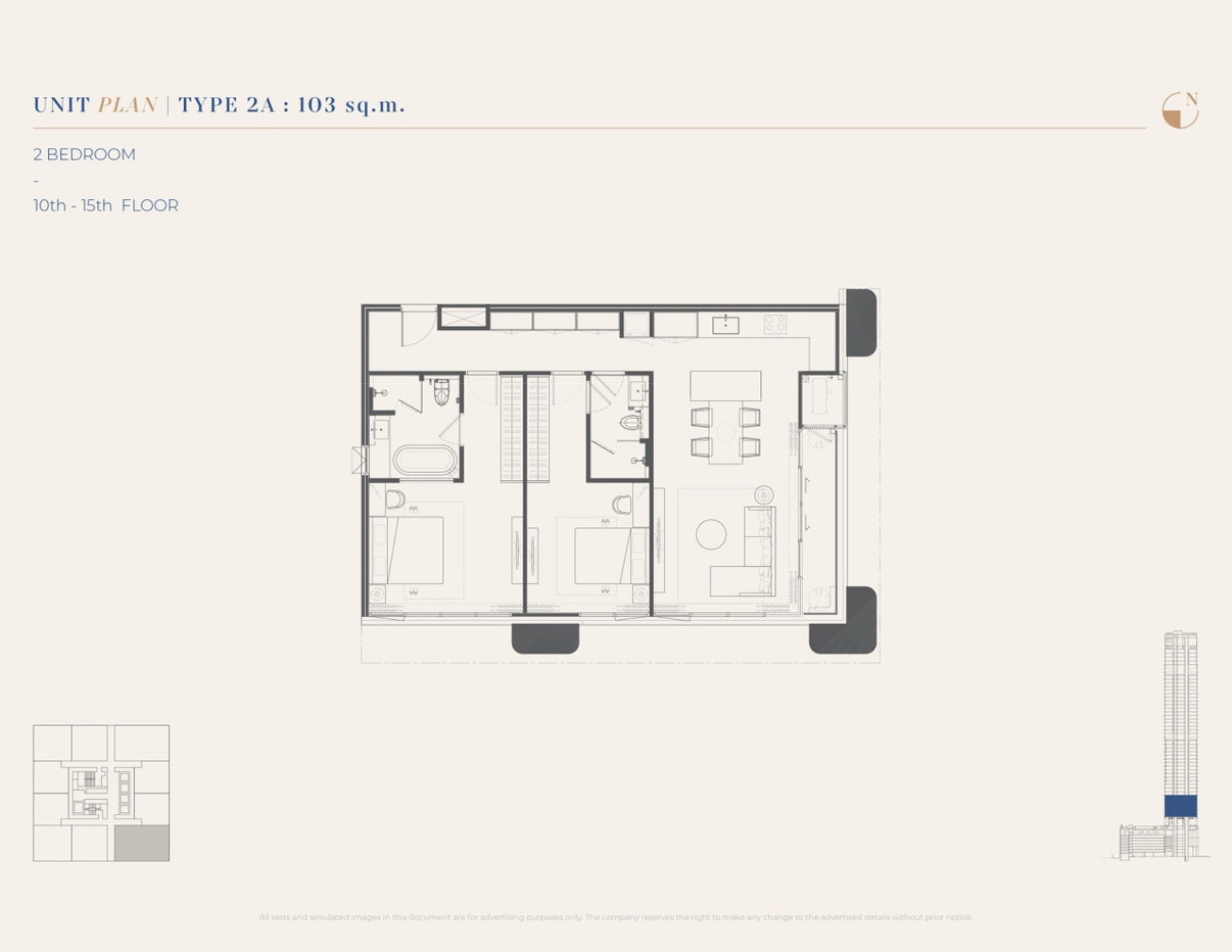 รูป KingsQuare Residence 2 bedrooms, for sale - รูปที่ 3/27