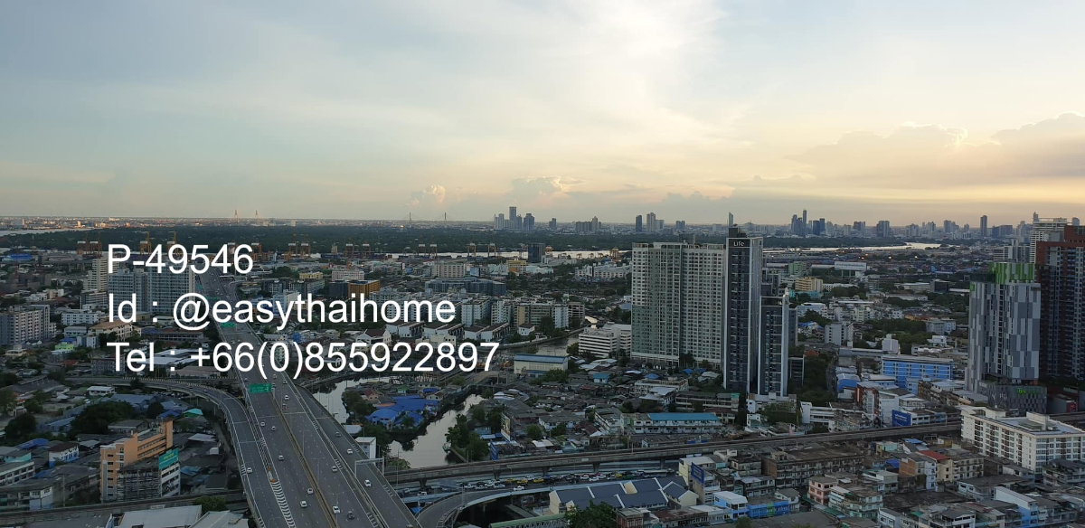 รูป P-49546 วิวเมืองสวย! The Base Park West 77 - 1 ห้องนอน ใกล้ Habito Mall - 15,000 บาท | Line Id: @easythaihome | 085-592-2897 - รูปที่ 7/7