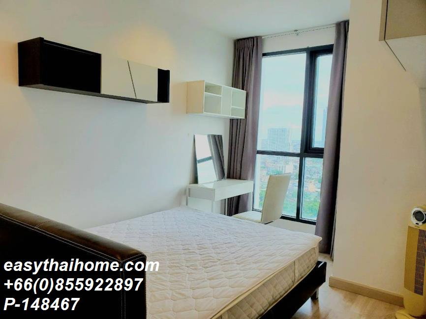 รูป P-148467 วิวเมืองสวย! ไอดีโอ โมบิ สาทร 1 นอน ใกล้ BTS กรุงธนบุรี 15,000 บาท | Line Id: @easythaihome | 085-592-2897 - รูปที่ 5/7