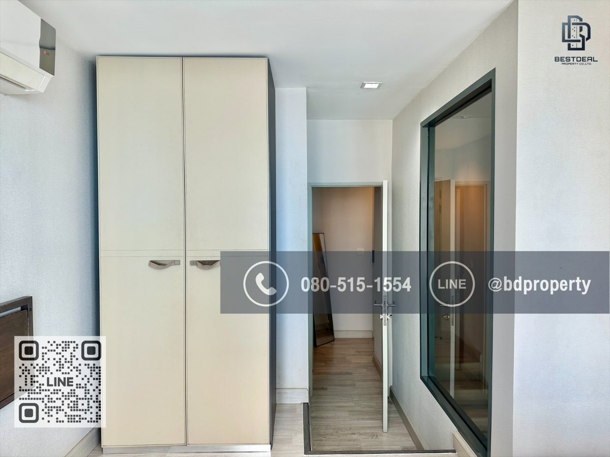 รูป Bestdeal ให้ด่วน!!! Duplex 1 Bed ราคา 18,000 บาท/เดือน  เฟอร์นิเจอร์และเครื่องใช้ไฟฟ้าครบพร้อมเข้าอยู่   ใกล้MRTและเซ็นทรัลพระราม 9 เพียง 80 ม. - รูปที่ 11/20