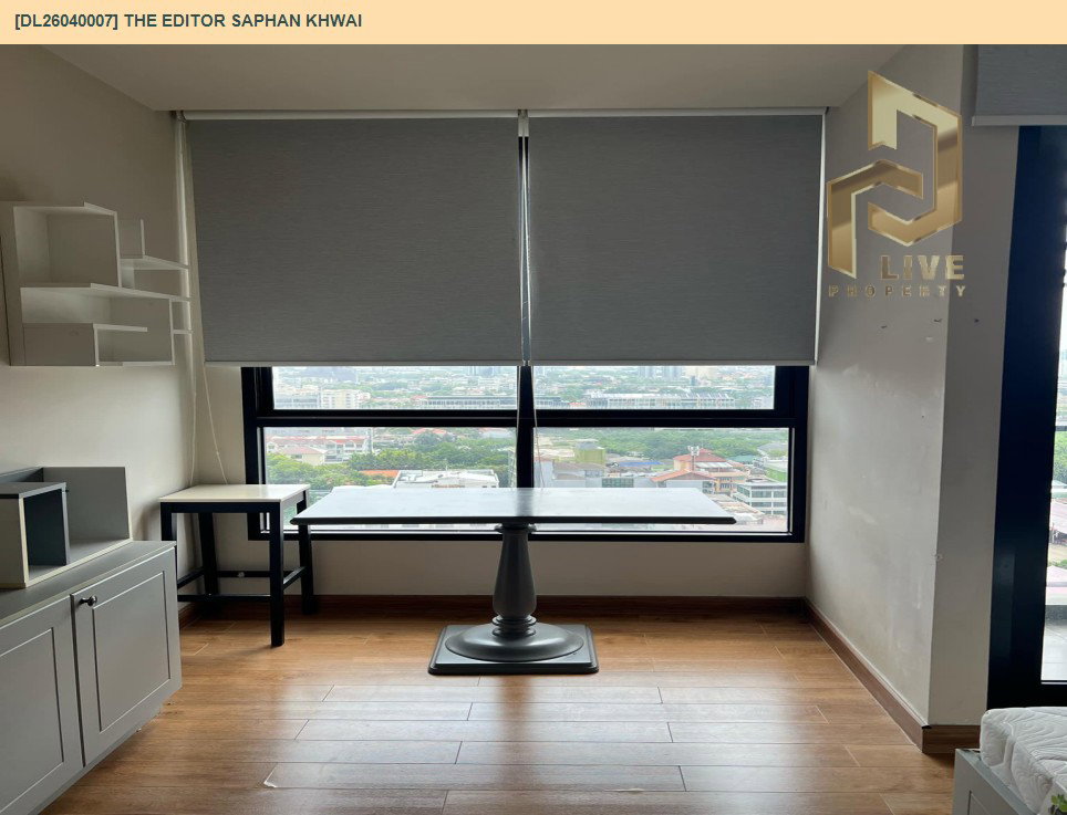 รูป DL26040007 ให้เช่าคอนโด ดิ เอดิเตอร์ สะพานควาย (The Editor Saphan Khwai) ใกล้ BTS สะพานควาย พร้อมเข้าอยู่ โทรด่วน 0653619502 LineID @897iyzll - รูปที่ 4/8