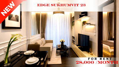 Condos for rent : 🍀🍀🍀 Beautiful Condo for Rent 🌸 📌 EDGE Sukhumvit 23 (Line: @rent2022) ✨ Ready to move in | Property Code: A00466