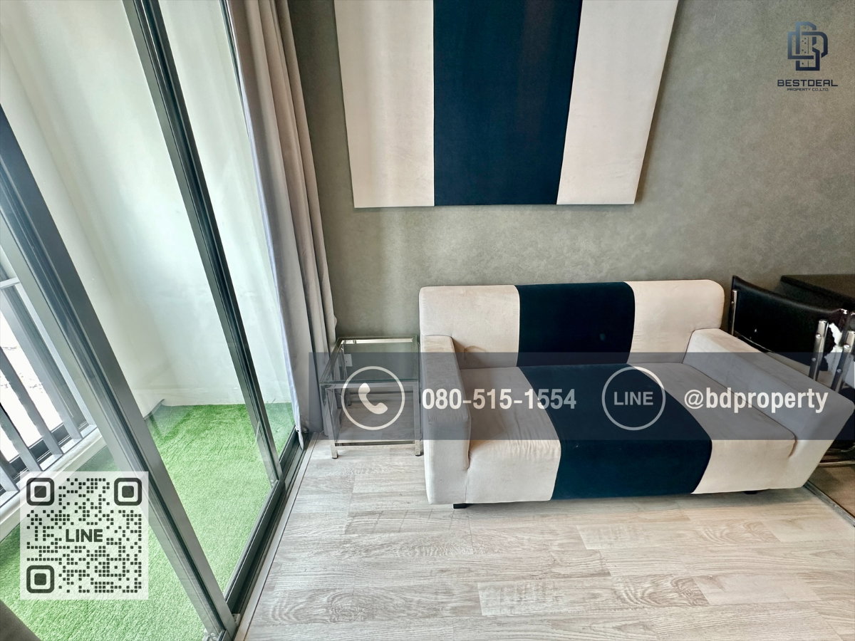 รูป Bestdeal ให้ด่วน!!! Duplex 1 Bed ราคา 18,000 บาท/เดือน  เฟอร์นิเจอร์และเครื่องใช้ไฟฟ้าครบพร้อมเข้าอยู่   ใกล้MRTและเซ็นทรัลพระราม 9 เพียง 80 ม. - รูปที่ 5/20