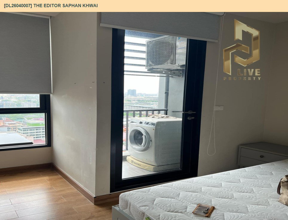 รูป DL26040007 ให้เช่าคอนโด ดิ เอดิเตอร์ สะพานควาย (The Editor Saphan Khwai) ใกล้ BTS สะพานควาย พร้อมเข้าอยู่ โทรด่วน 0653619502 LineID @897iyzll - รูปที่ 6/8