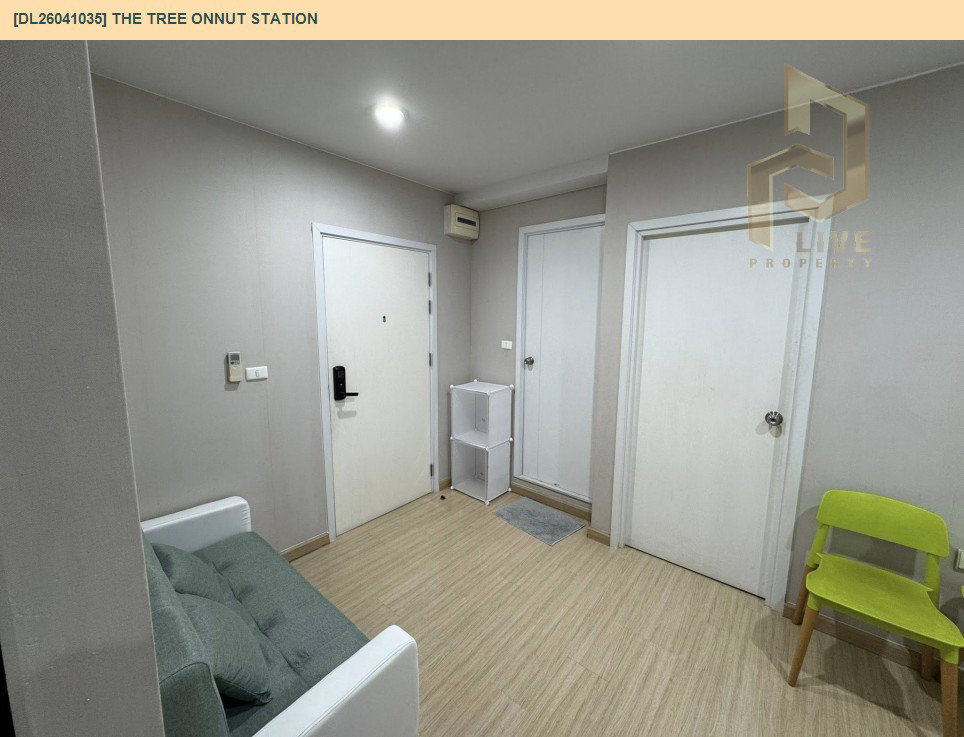 รูป DL26041035 ให้เช่าคอนโด เดอะ ทรี อ่อนนุช สเตชั่น (The Tree Onnut Station) ใกล้ BTS อ่อนนุช พร้อมเข้าอยู่ โทรด่วน 0800343450 LineID @655ebbvc - รูปที่ 2/7
