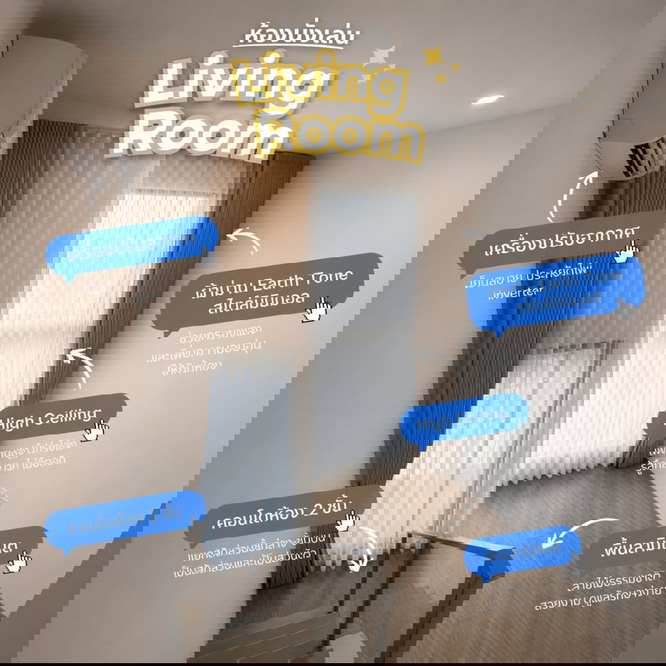 รูป  Origin Kaset คอนโด 2 ชั้นฟิลบ้าน - รูปที่ 3/5