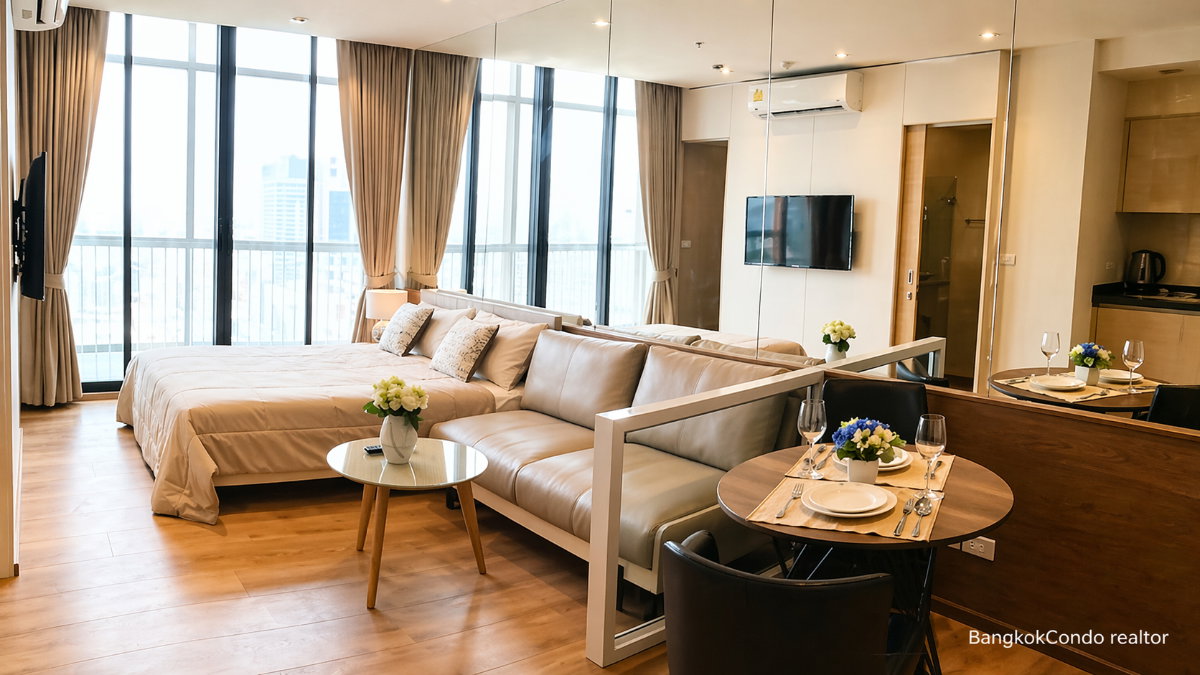 รูป 🍀🍀🍀Beautiful condo 🌸 ให้เช่า📌 พาร์ค ออริจิ้น 24(Line:@rent2022) พร้อมเข้าอยู่ ราคาดี ✨A11219 - รูปที่ 3/9