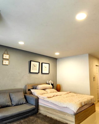 เช่าคอนโด ลาดพร้าว 48 : ให้เช่า แฟมมิลี่พาร์คคอนโด เฟอร์ฯครบ พร้อมเข้าอยู่ ราคามิตรภาพ 29.88 ตร.ม. อยู่ชั้น2 